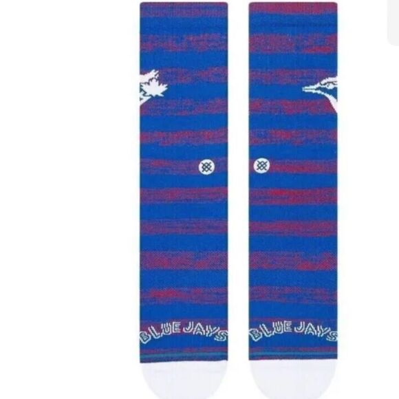 STANCE TORONTO BLUE JAYS MLB CREW HEIGHT SOCKS SIZE LARGE NWT - Picture 5 of 7